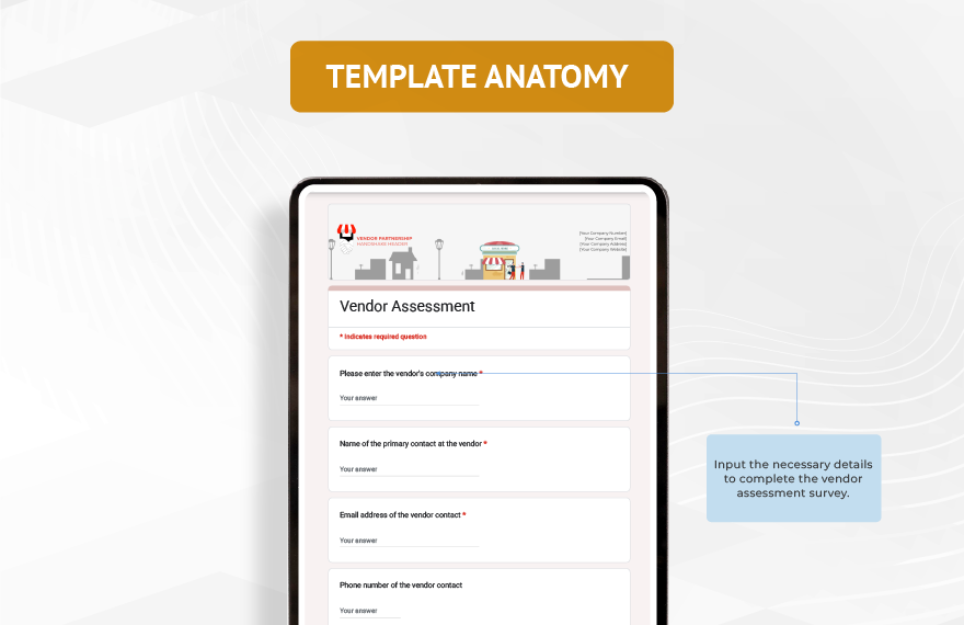 Vendor Assessment Template