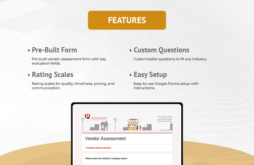 Vendor Assessment Template