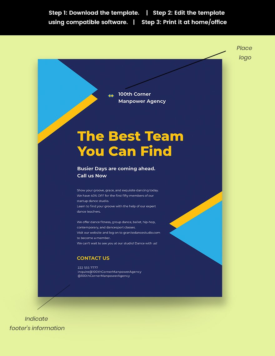 Agency Business Flyer Template Snippet