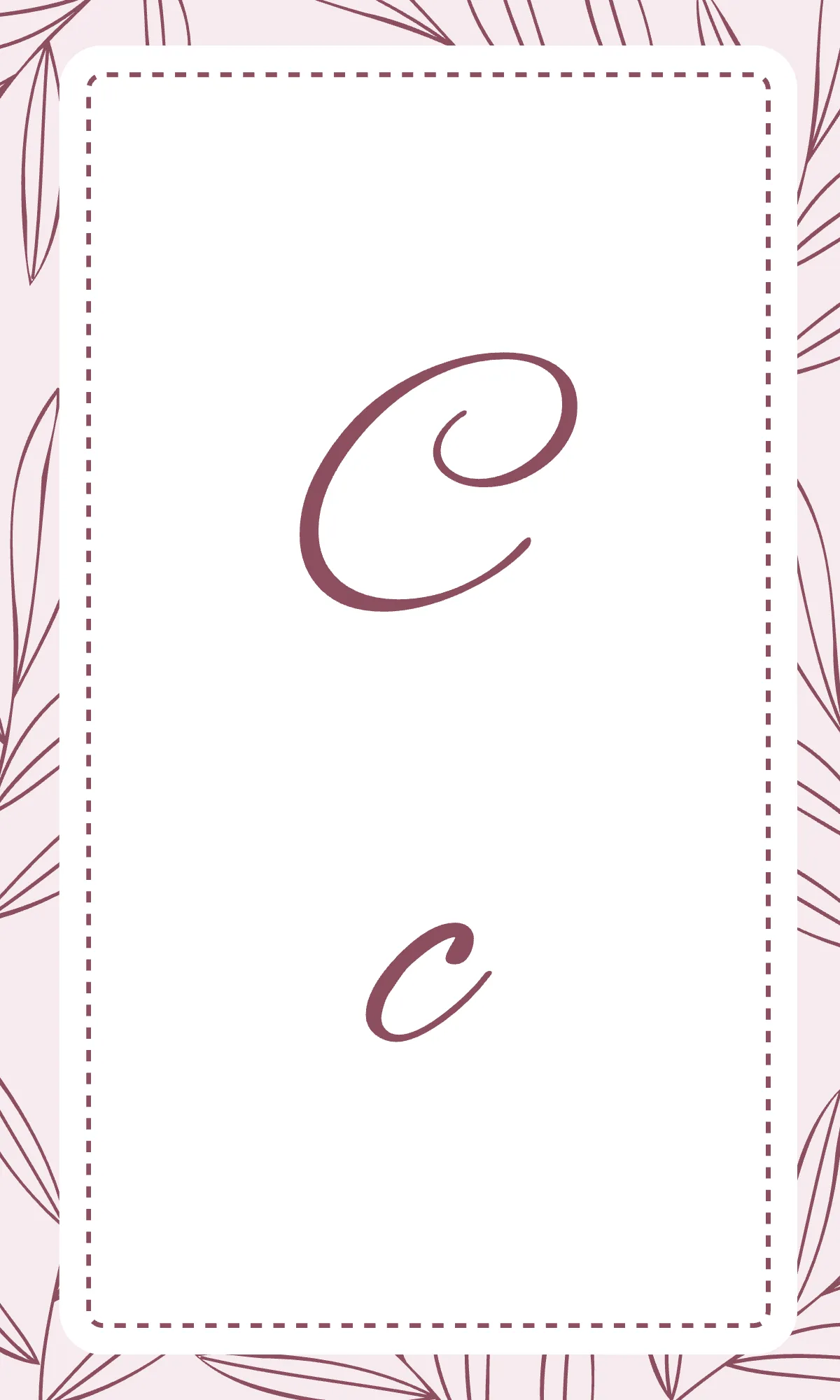 Free Aesthetic Alphabet Flashcards in Cursive Template to Edit Online