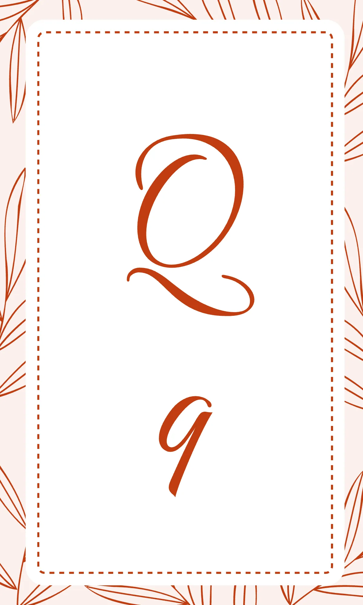 Free Aesthetic Alphabet Flashcards in Cursive Template to Edit Online