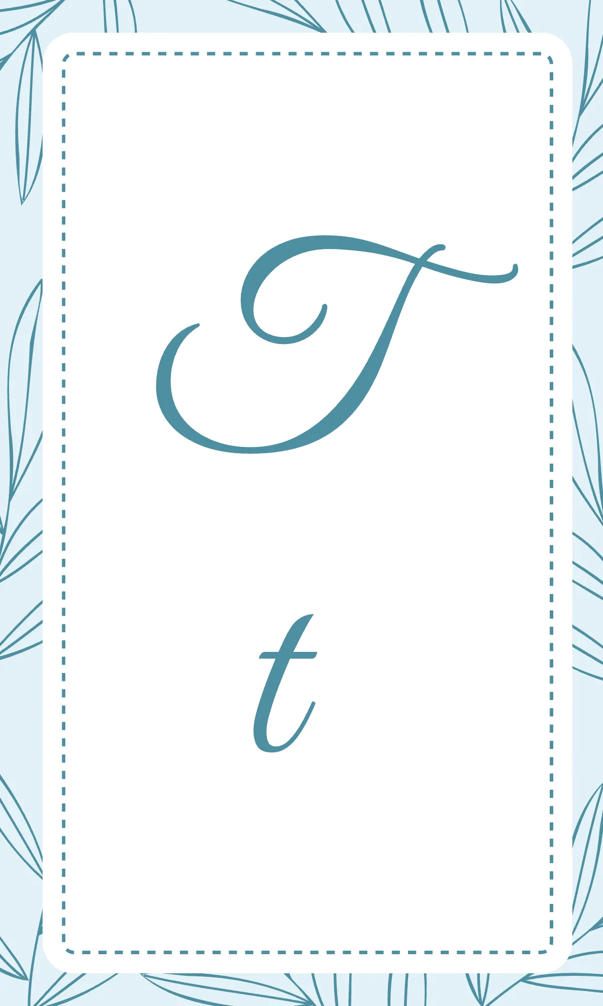 Free Aesthetic Alphabet Flashcards in Cursive Template to Edit Online