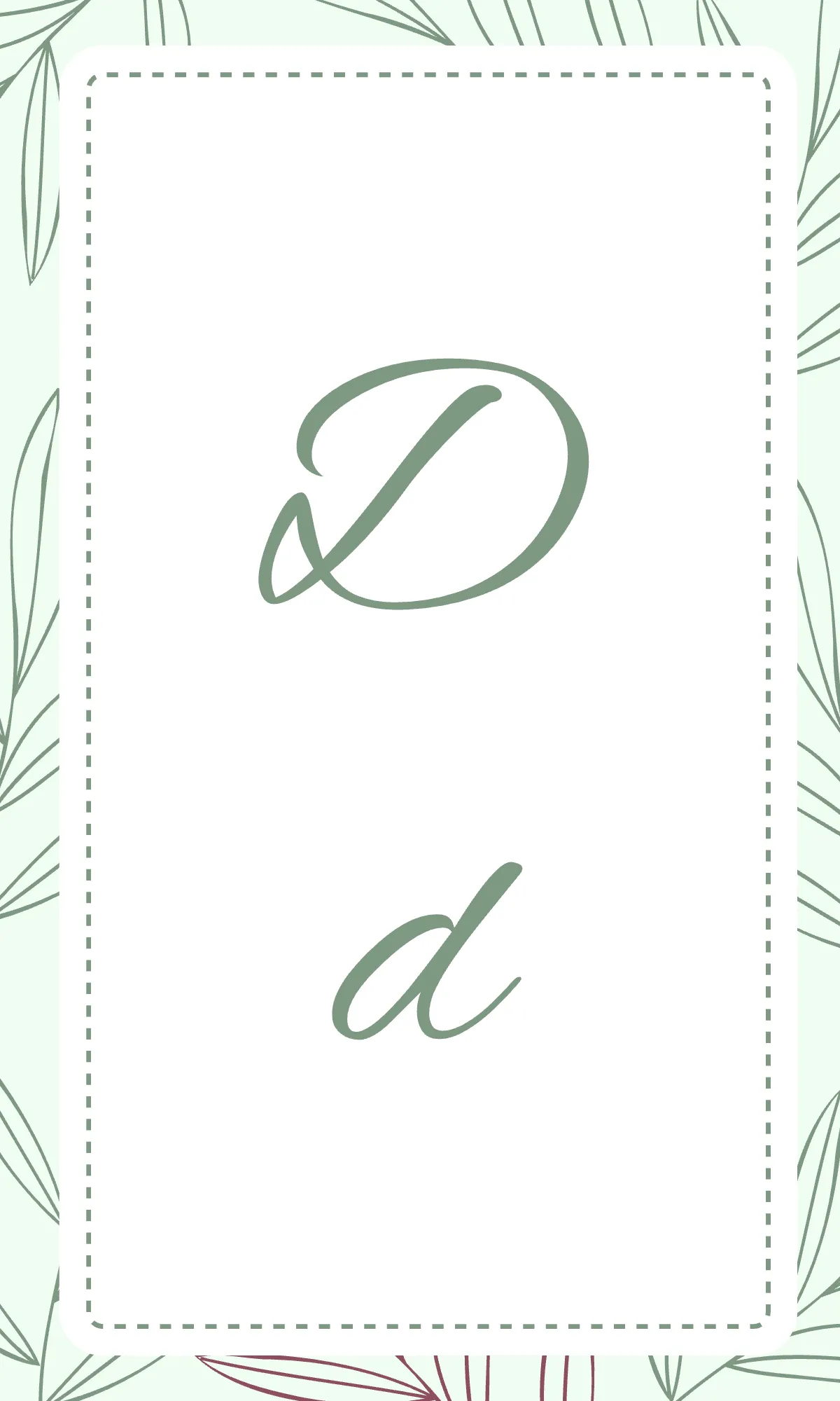 Free Aesthetic Alphabet Flashcards in Cursive Template to Edit Online
