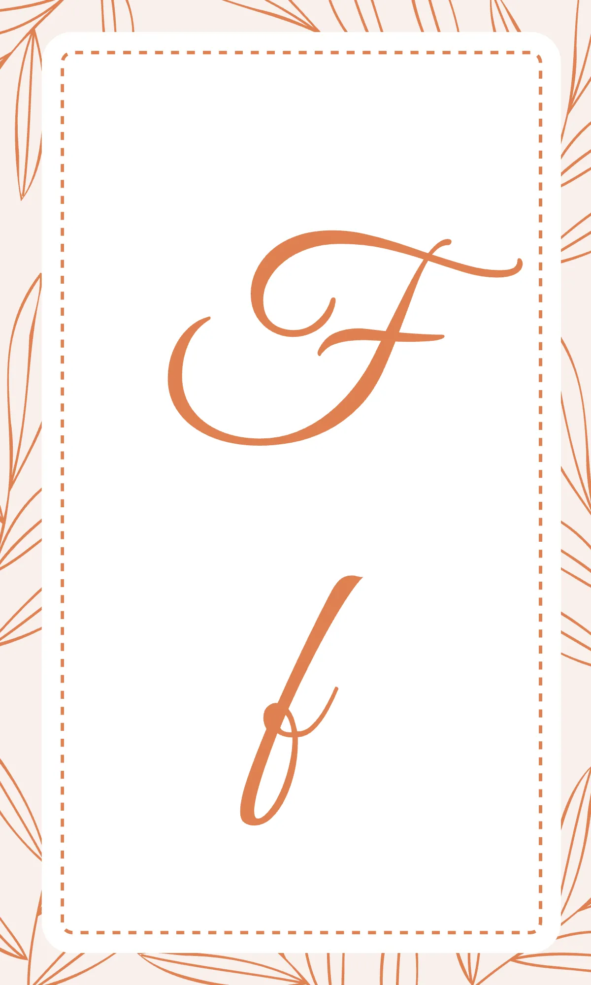 Free Aesthetic Alphabet Flashcards in Cursive Template to Edit Online