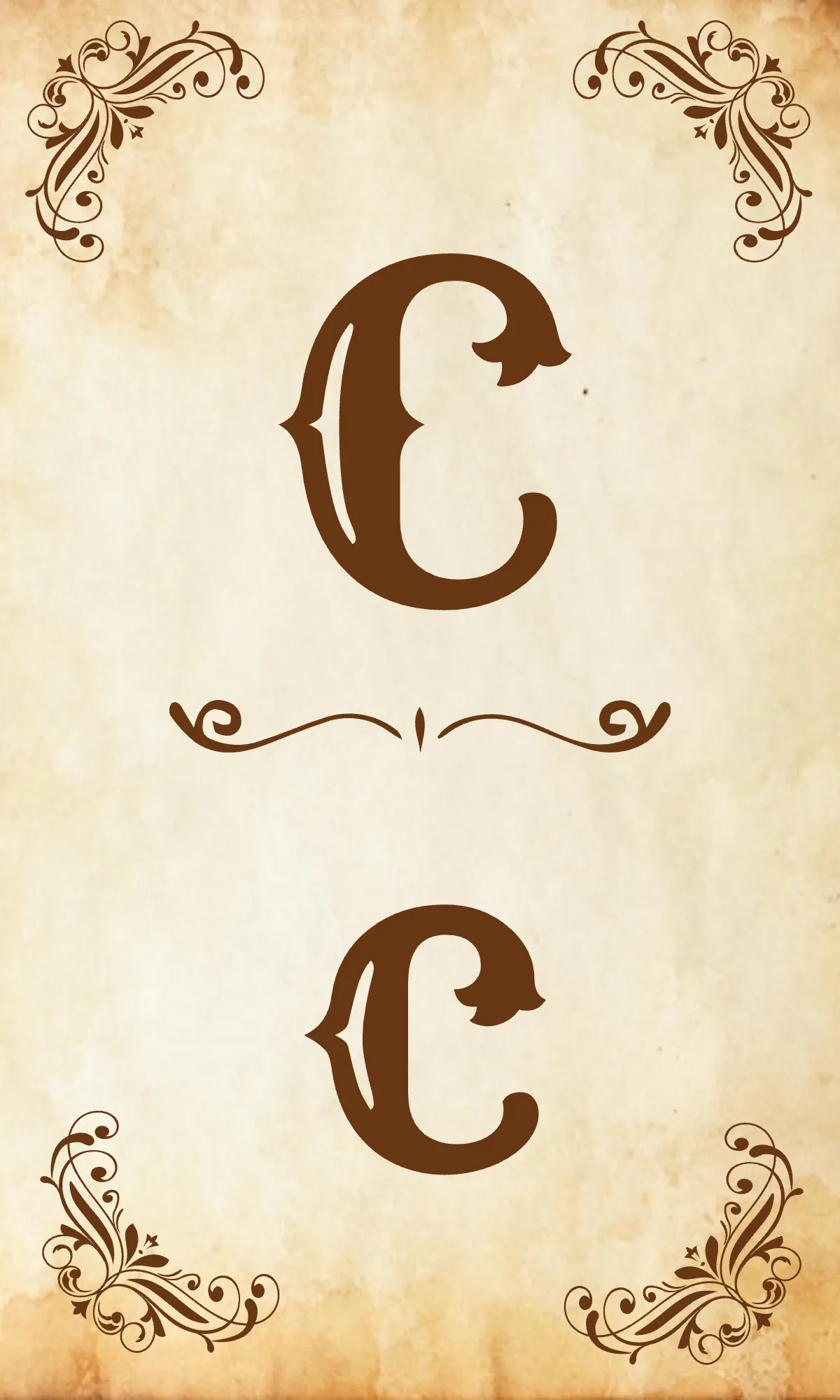 Free Vintage Alphabet Flashcards Template to Edit Online