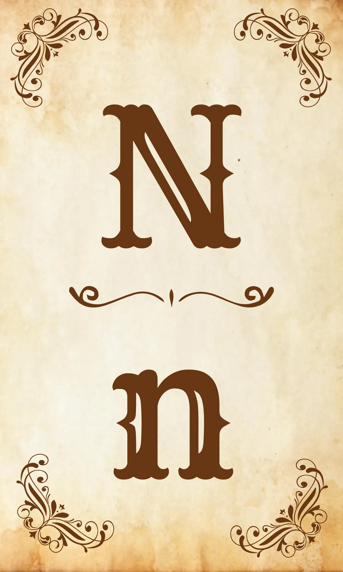 Free Vintage Alphabet Flashcards Template to Edit Online