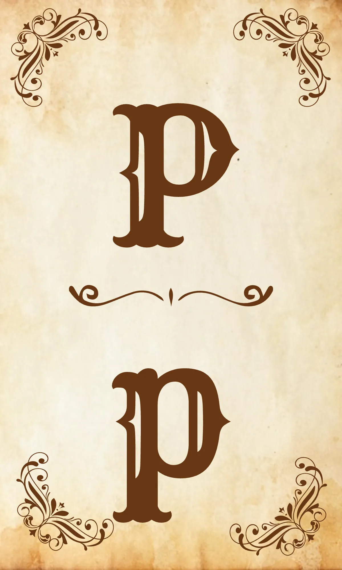 Free Vintage Alphabet Flashcards Template to Edit Online