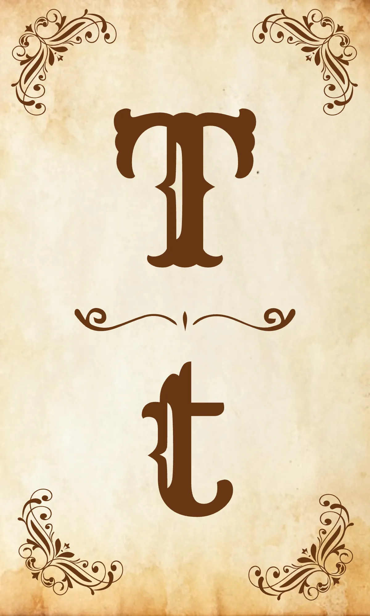 Free Vintage Alphabet Flashcards Template to Edit Online