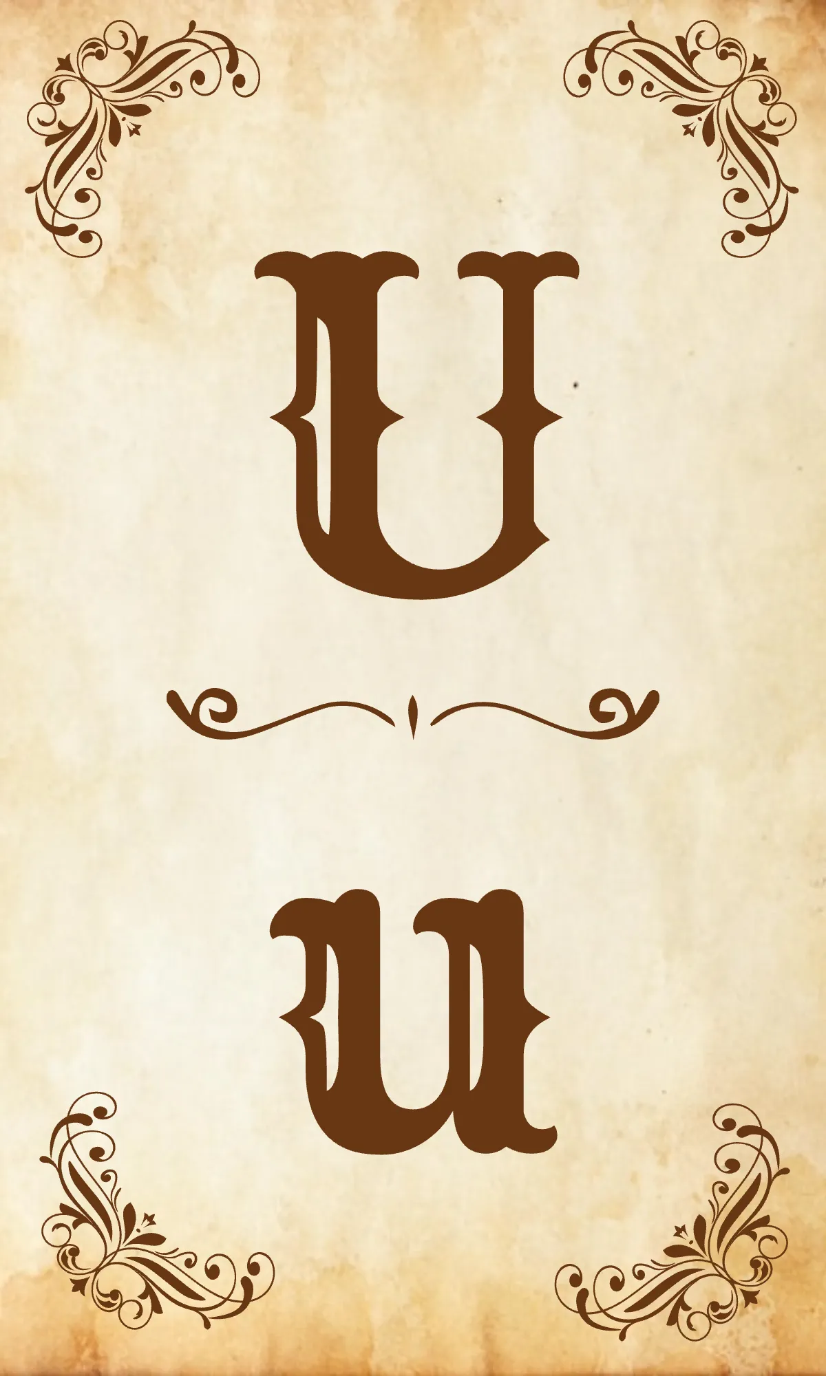 Free Vintage Alphabet Flashcards Template to Edit Online