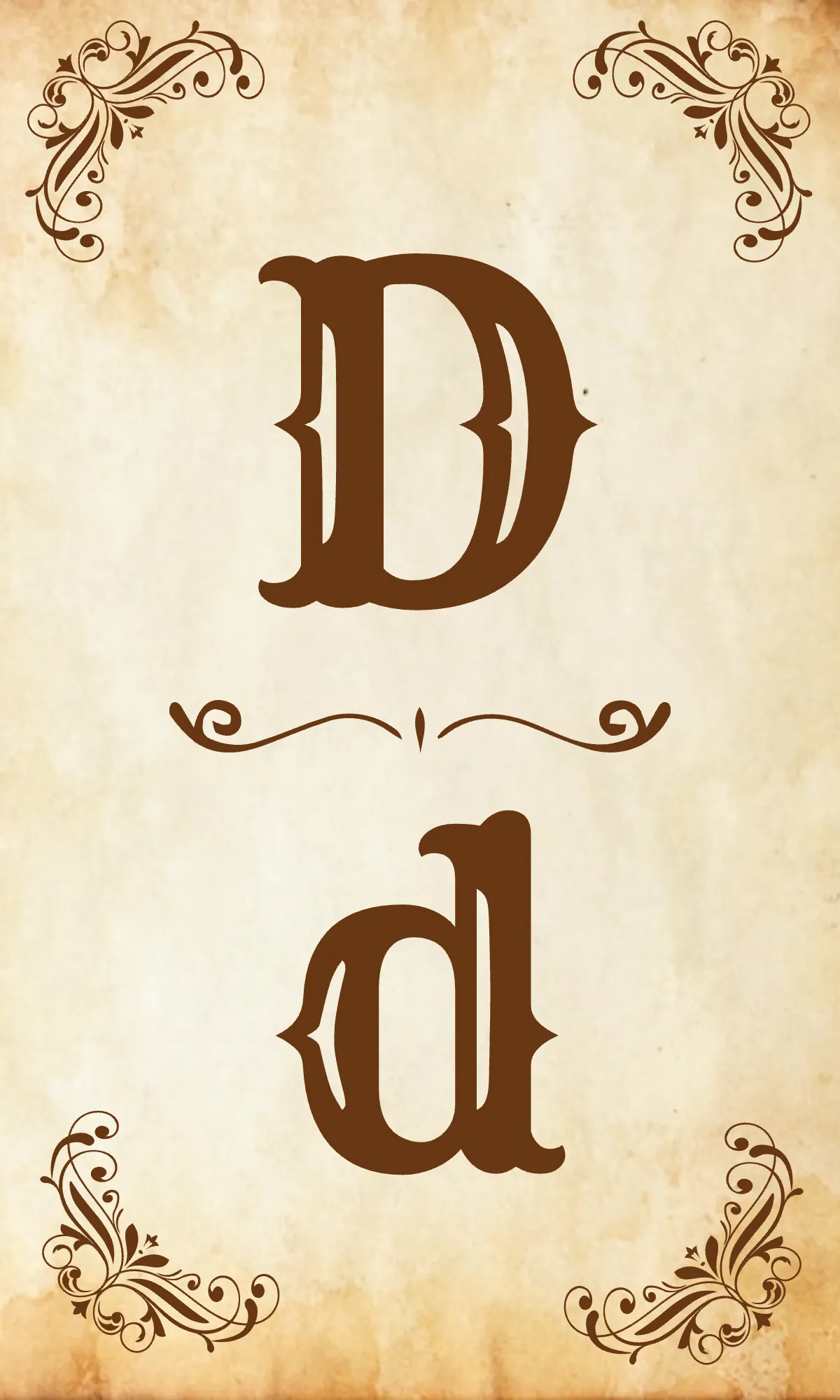 Free Vintage Alphabet Flashcards Template to Edit Online