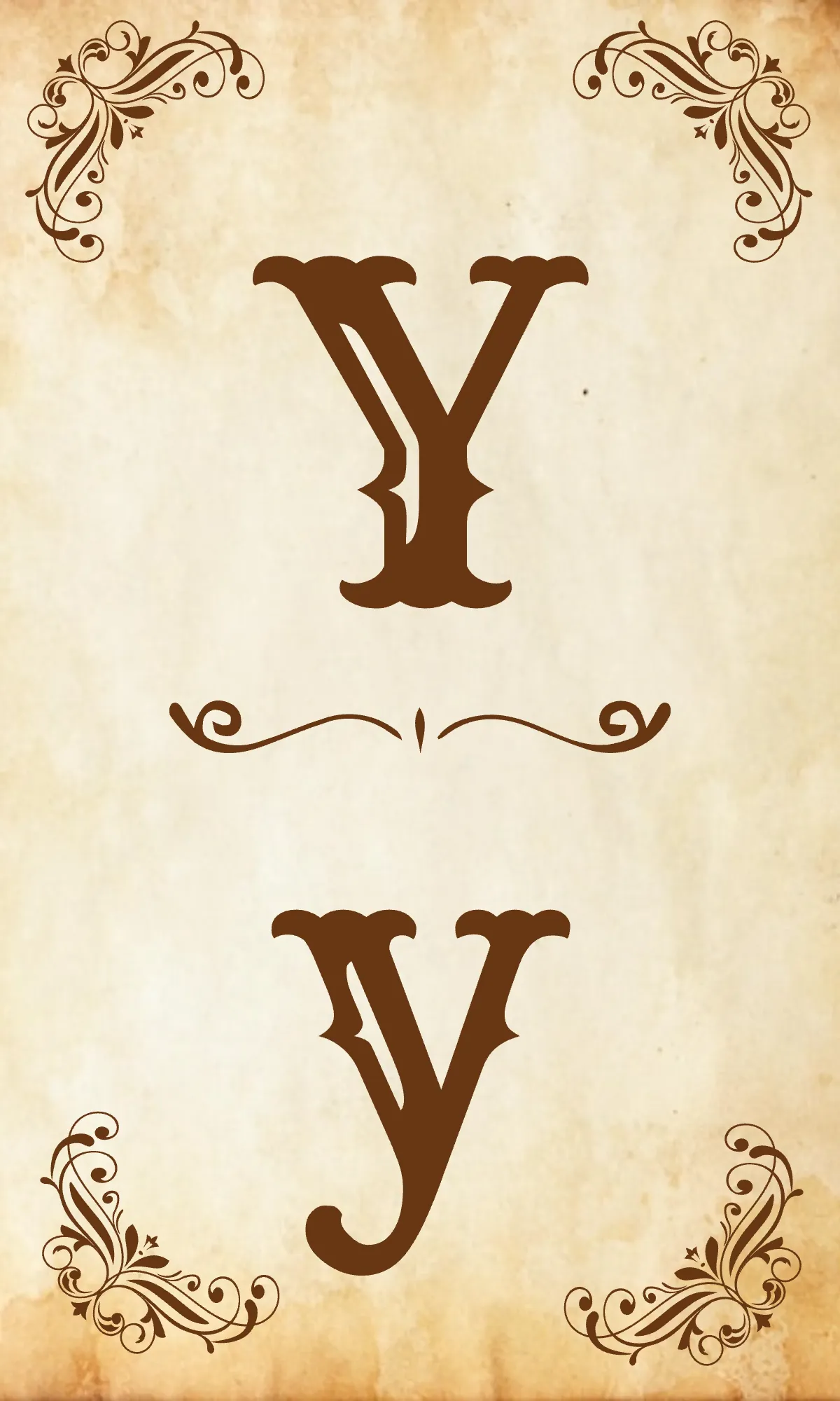 Free Vintage Alphabet Flashcards Template to Edit Online