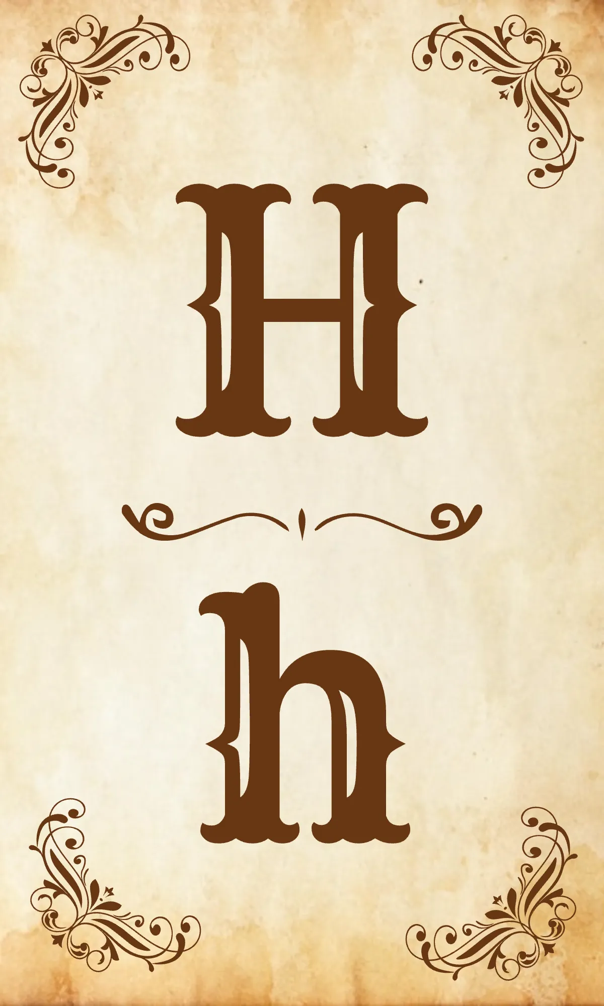 Free Vintage Alphabet Flashcards Template to Edit Online