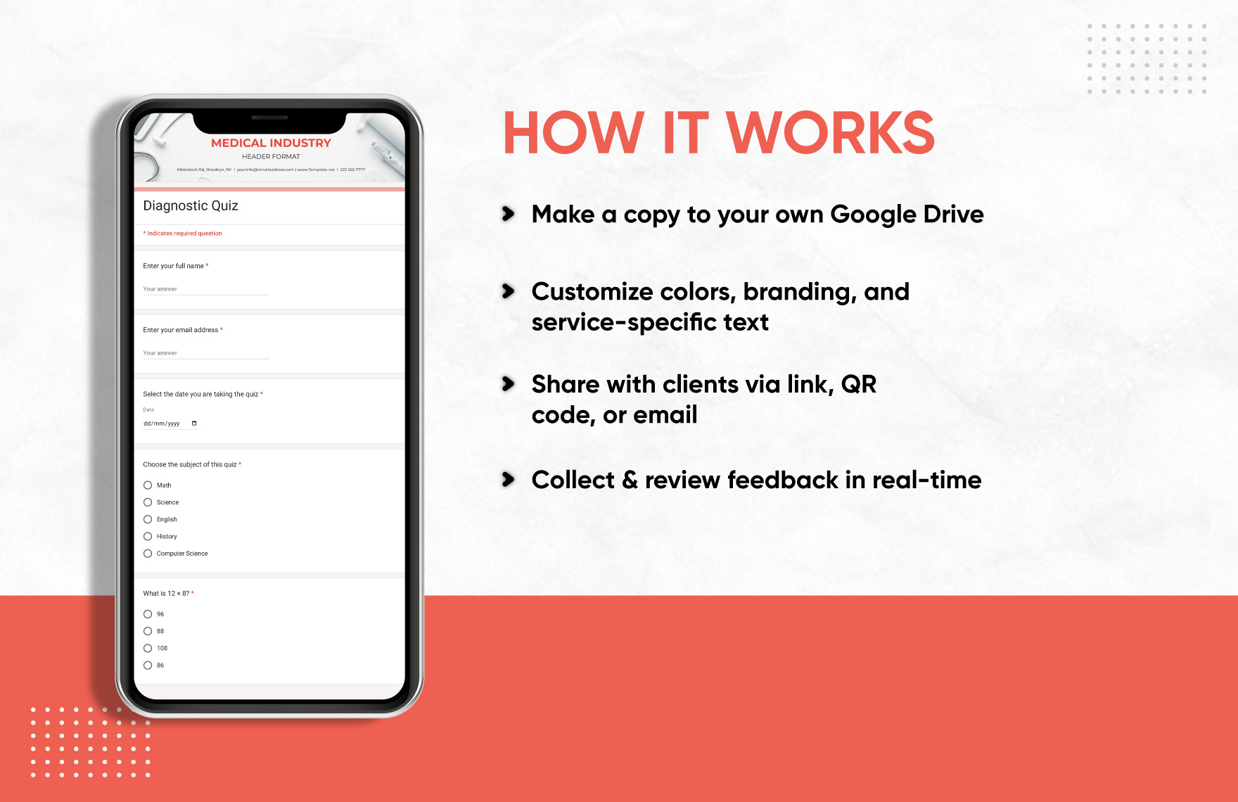 Diagnostic Quiz Template
