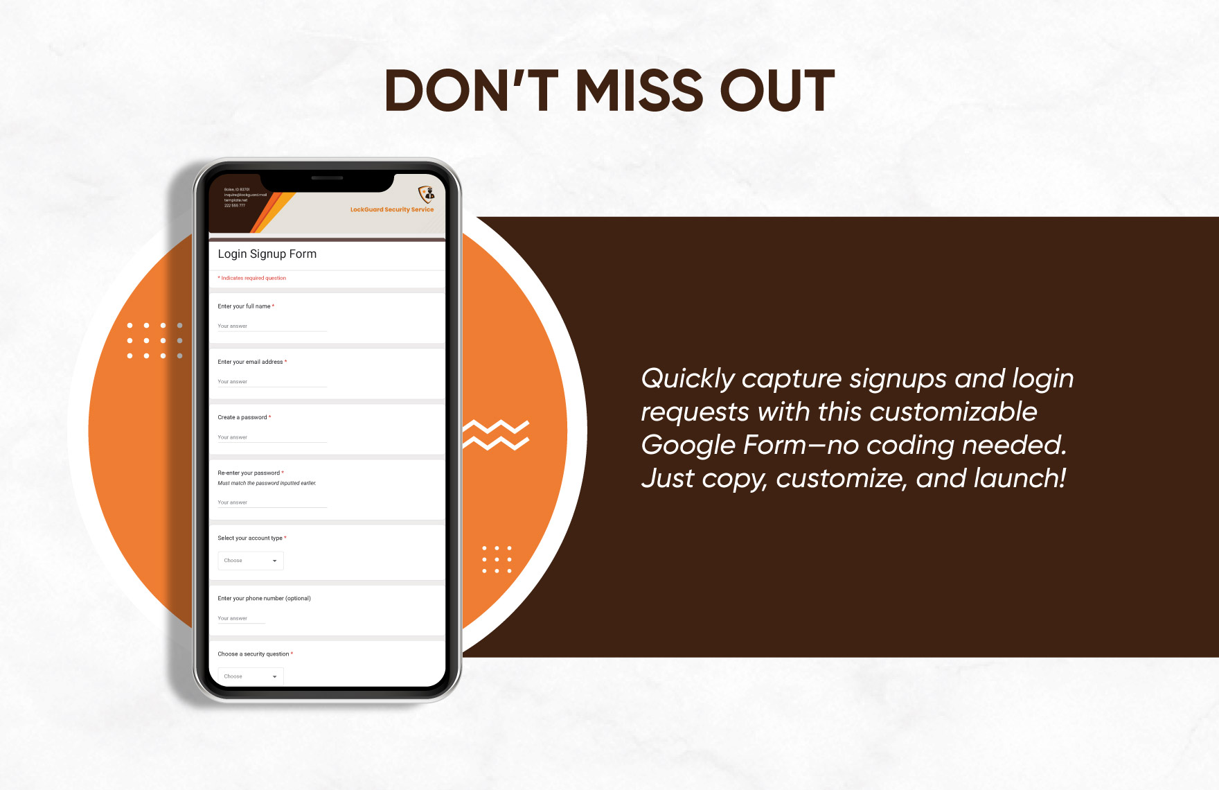 Login Signup Form Template