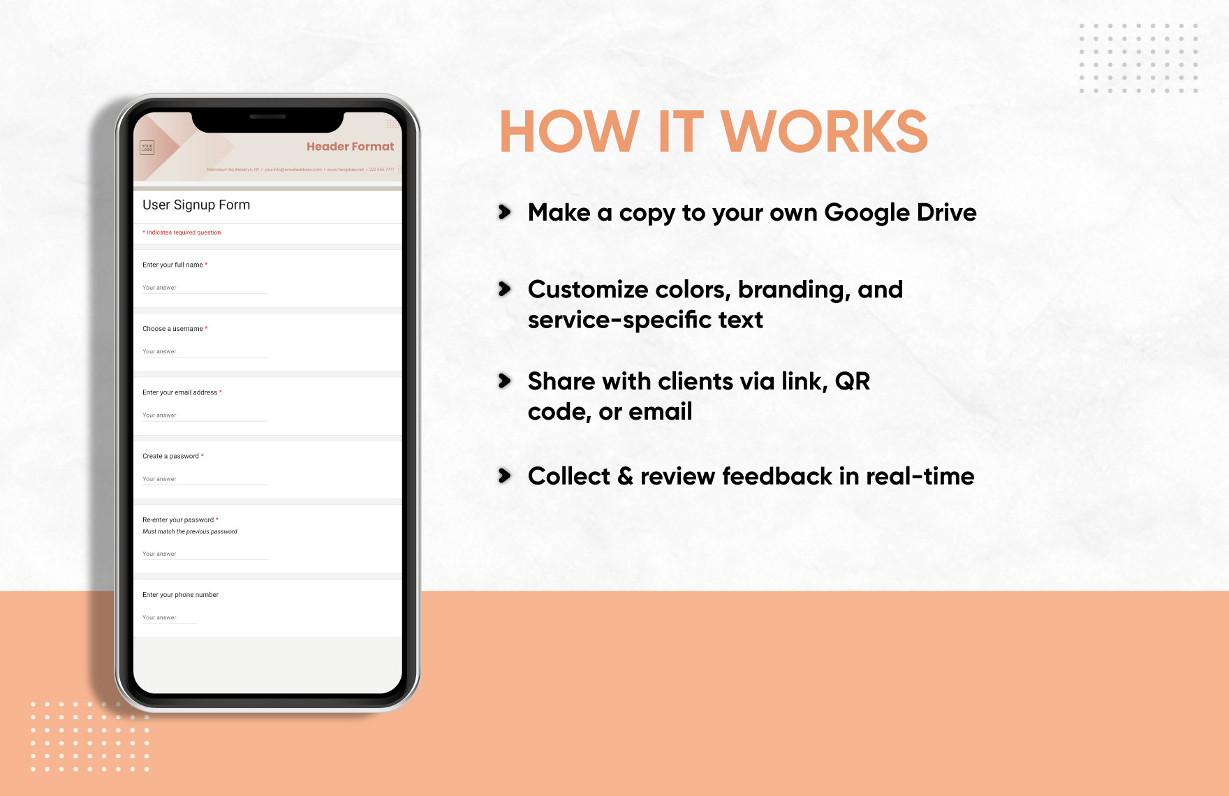 User Signup Form Template User Signup Form Template