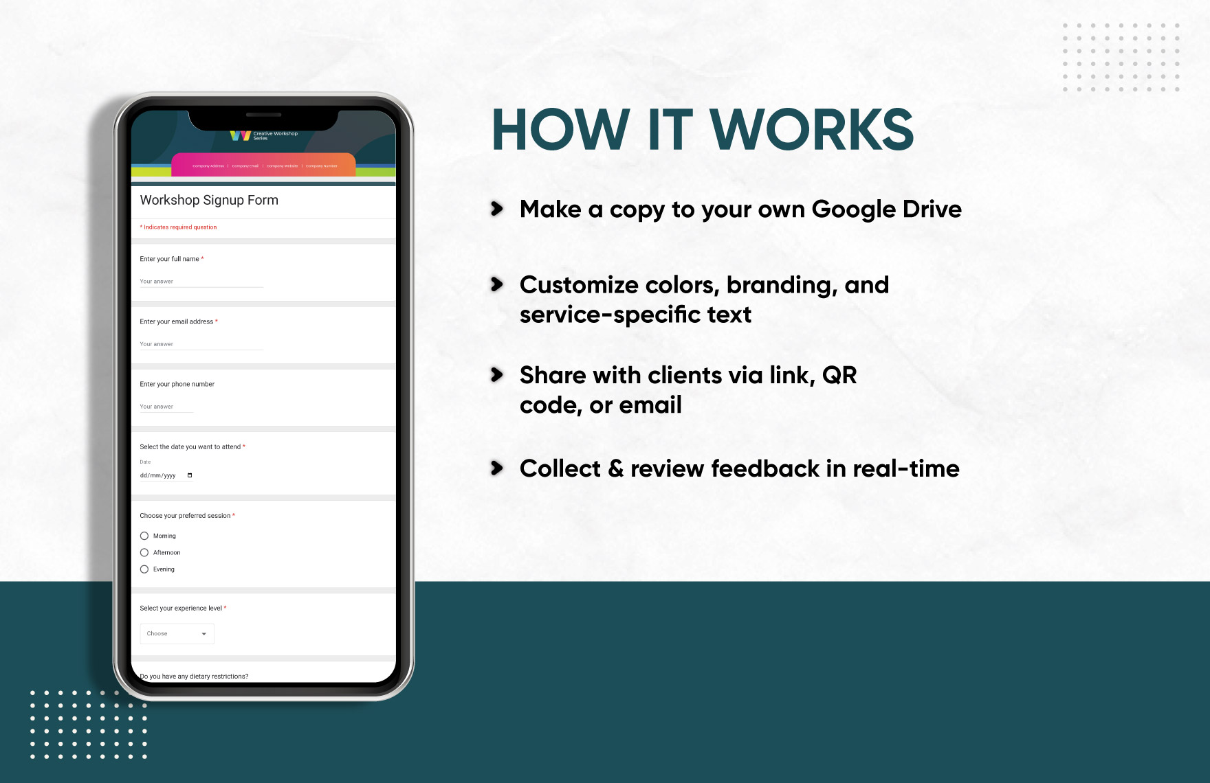 Workshop Signup Form Template Workshop Signup Form Template
