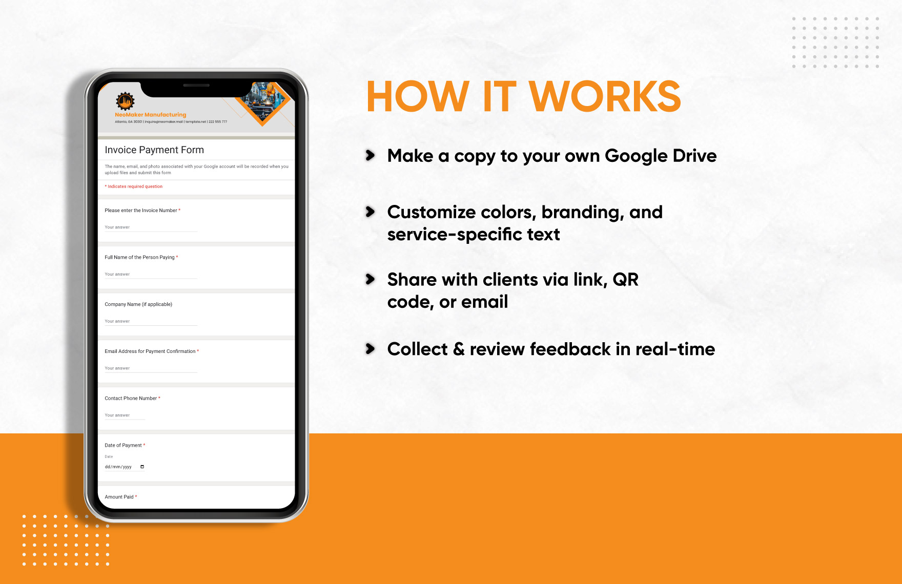 Invoice Payment Form Template