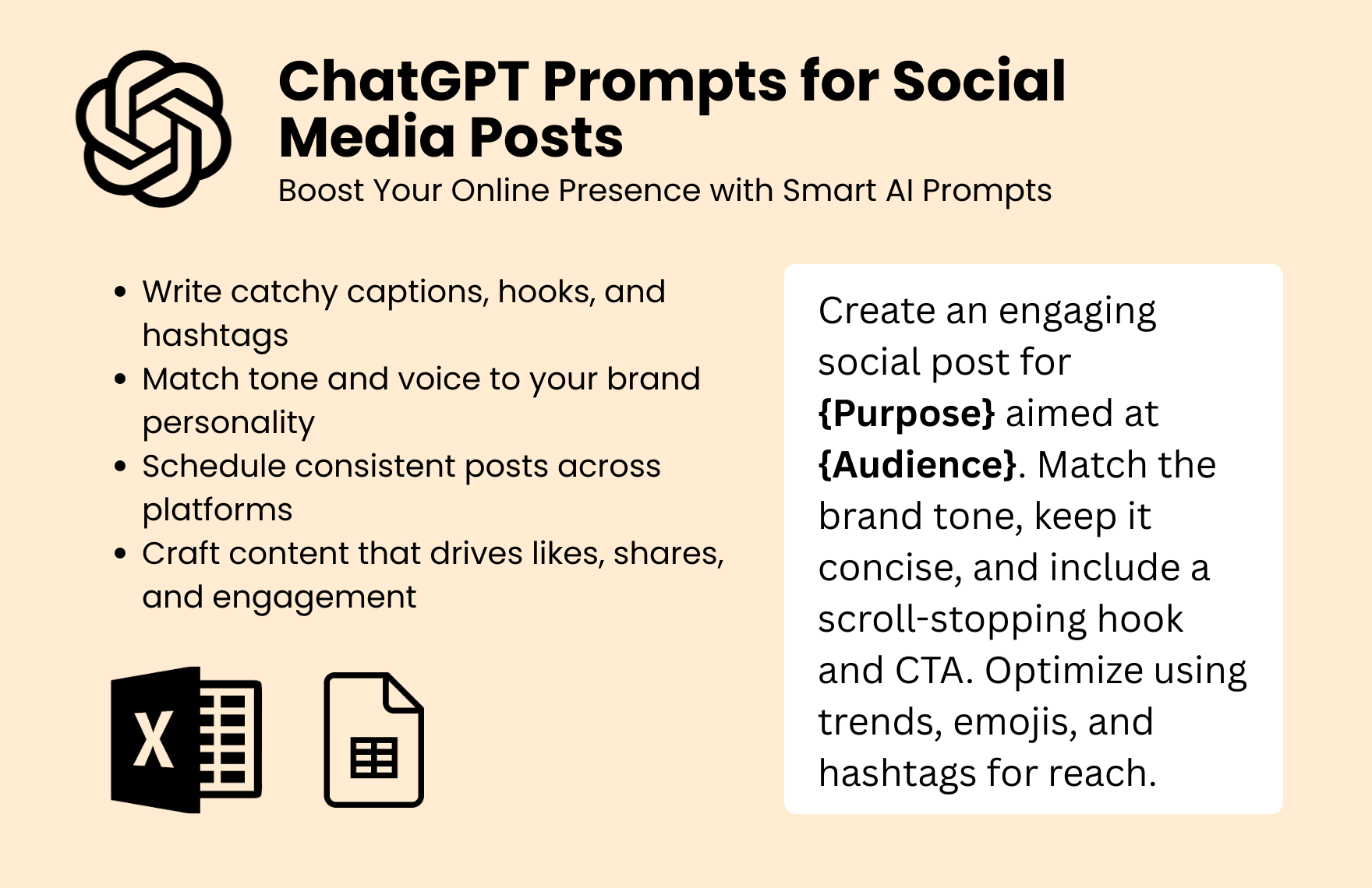Free ChatGPT Prompts For Social Media Posts