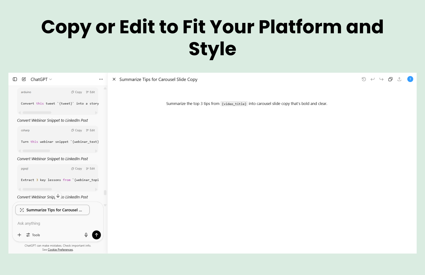 Free ChatGPT Prompts For Social Media Posts Free ChatGPT Prompts For Social Media Posts