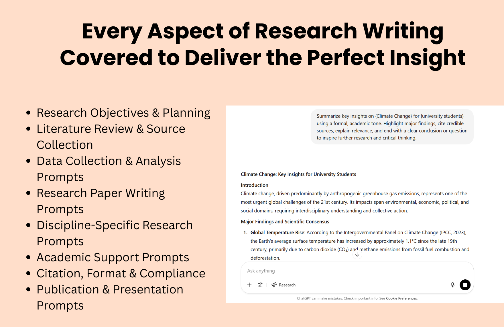 Free ChatGPT Prompts For Research
