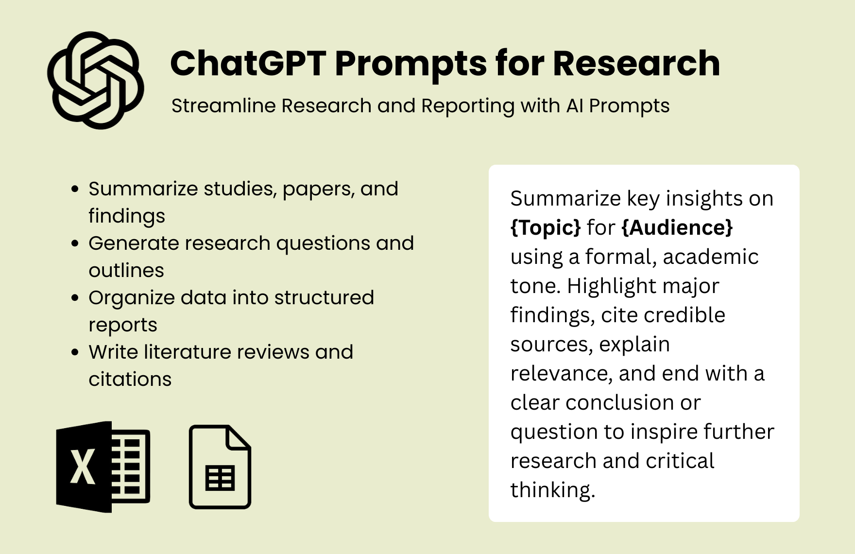 Free ChatGPT Prompts For Research
