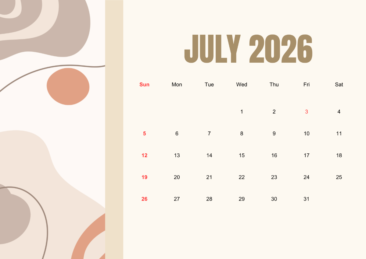 July 2026 Desktop Wallpaper July 2026 Desktop Wallpaper