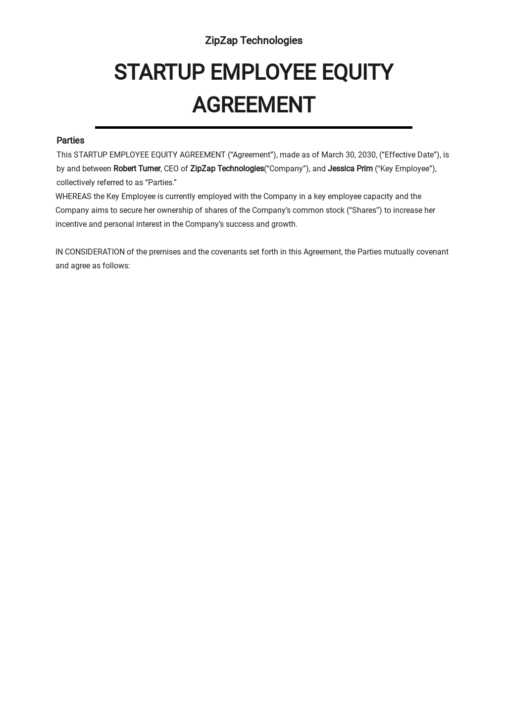 Pact Equity Agreement 2024 Download - Nevsa Valeda