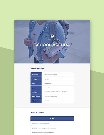 27 School Meeting Minutes Templates Free Downloads Template