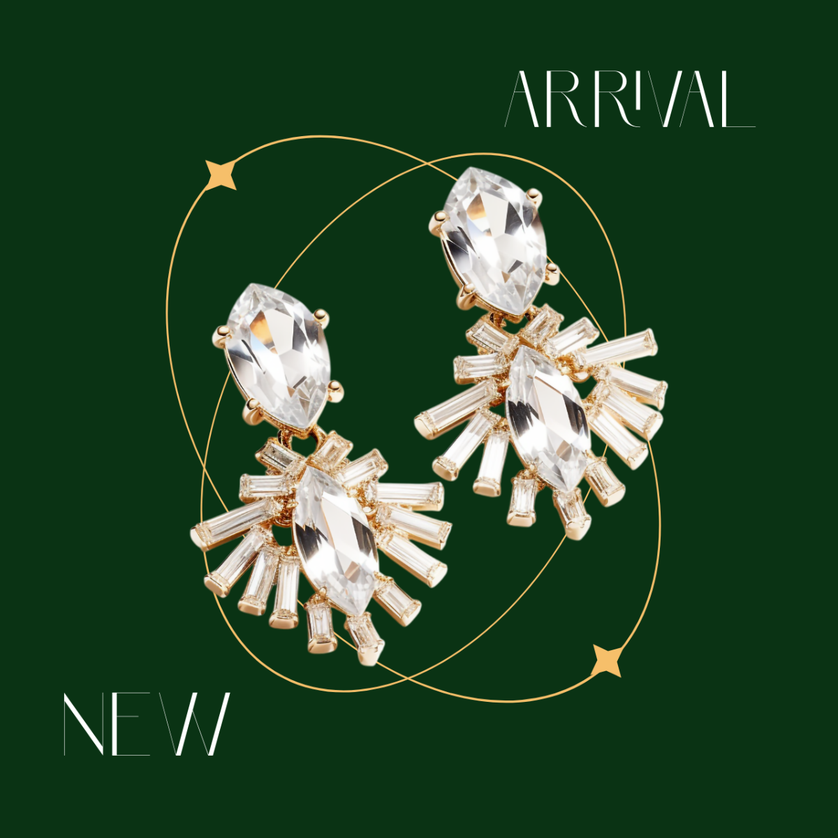 Free Modern Earrings Depop Photo Template