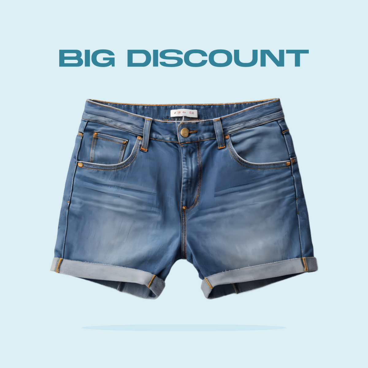 Free Jean Shorts Depop Photo Template