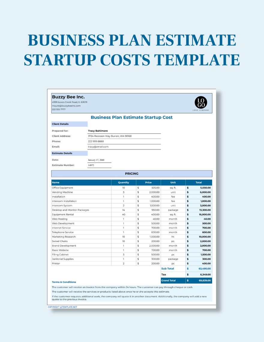 Business Startup Templates Design Free Download Template net