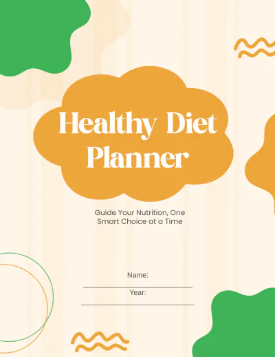 Free Healthy Diet Planner Template to Edit Online