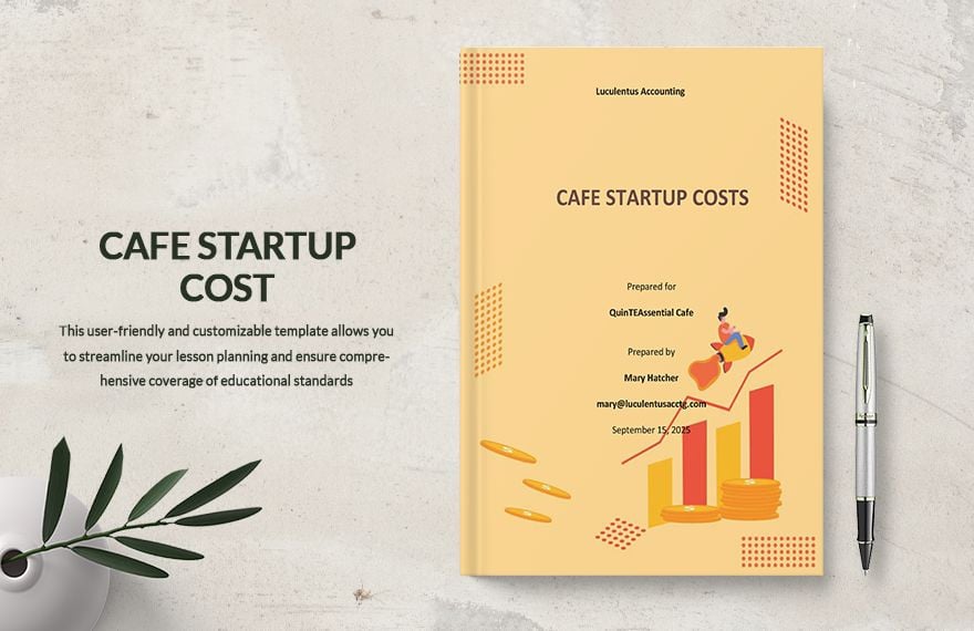 Cafe Startup Costs Template