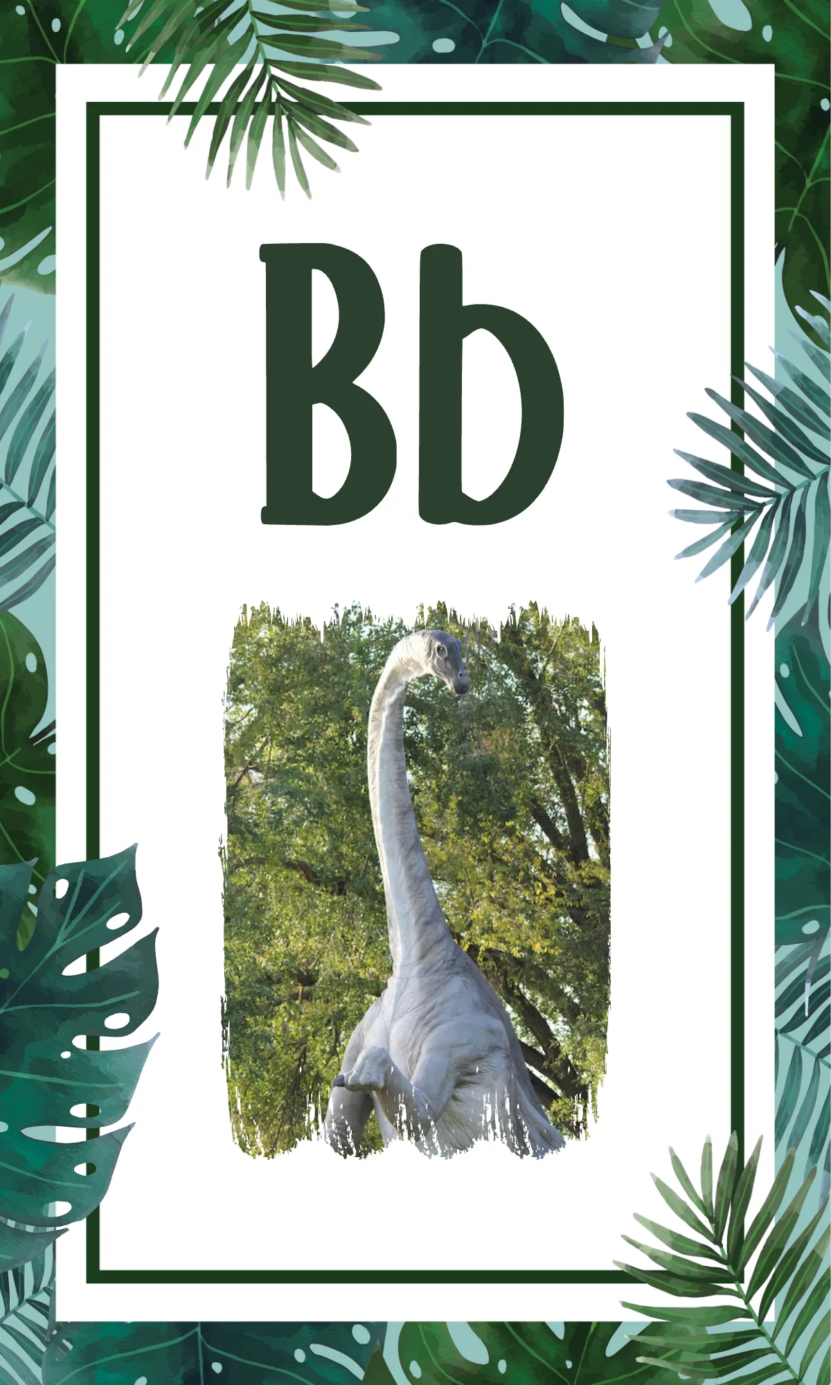 Free Dinosaur Alphabet Flashcards Background Template to Edit Online