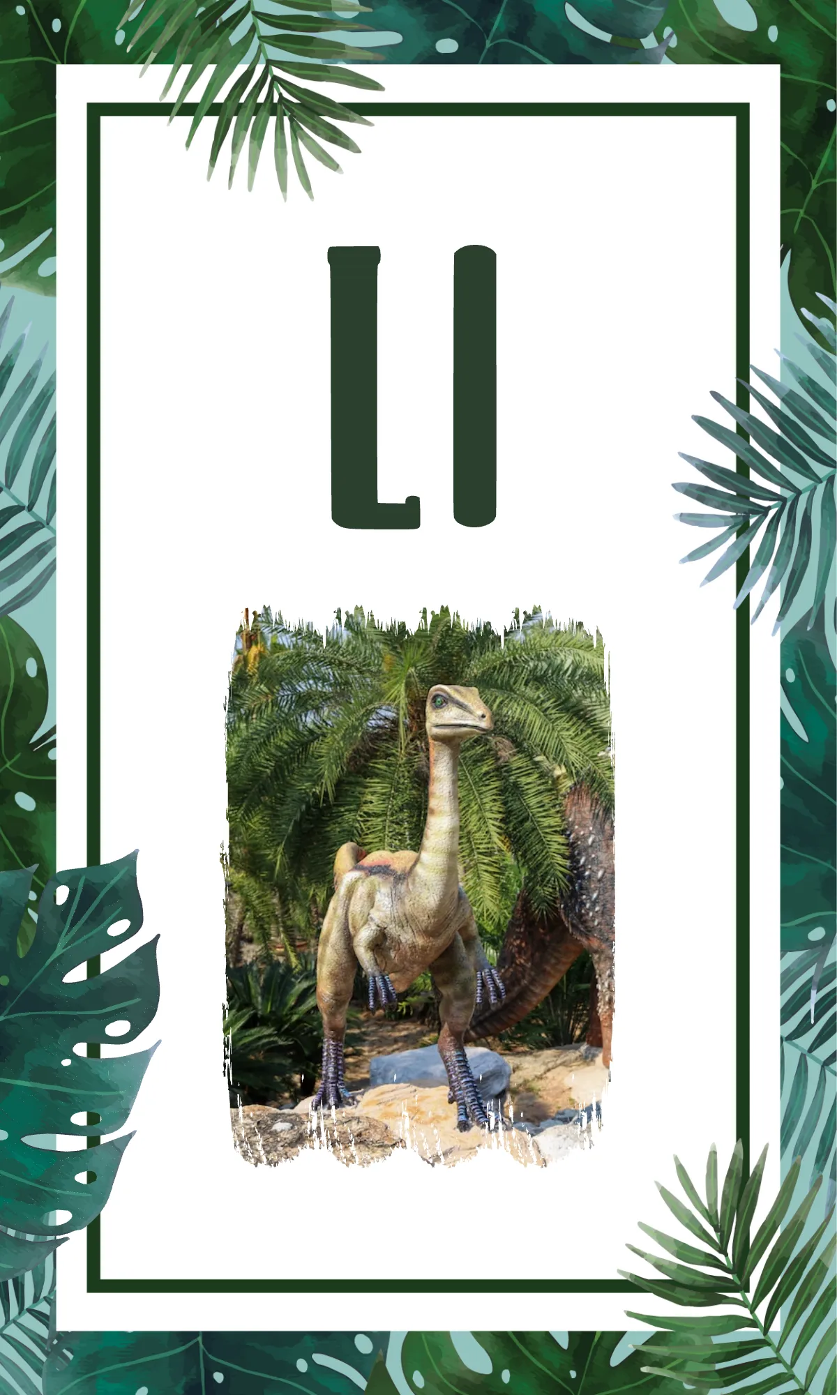 Free Dinosaur Alphabet Flashcards Background Template to Edit Online