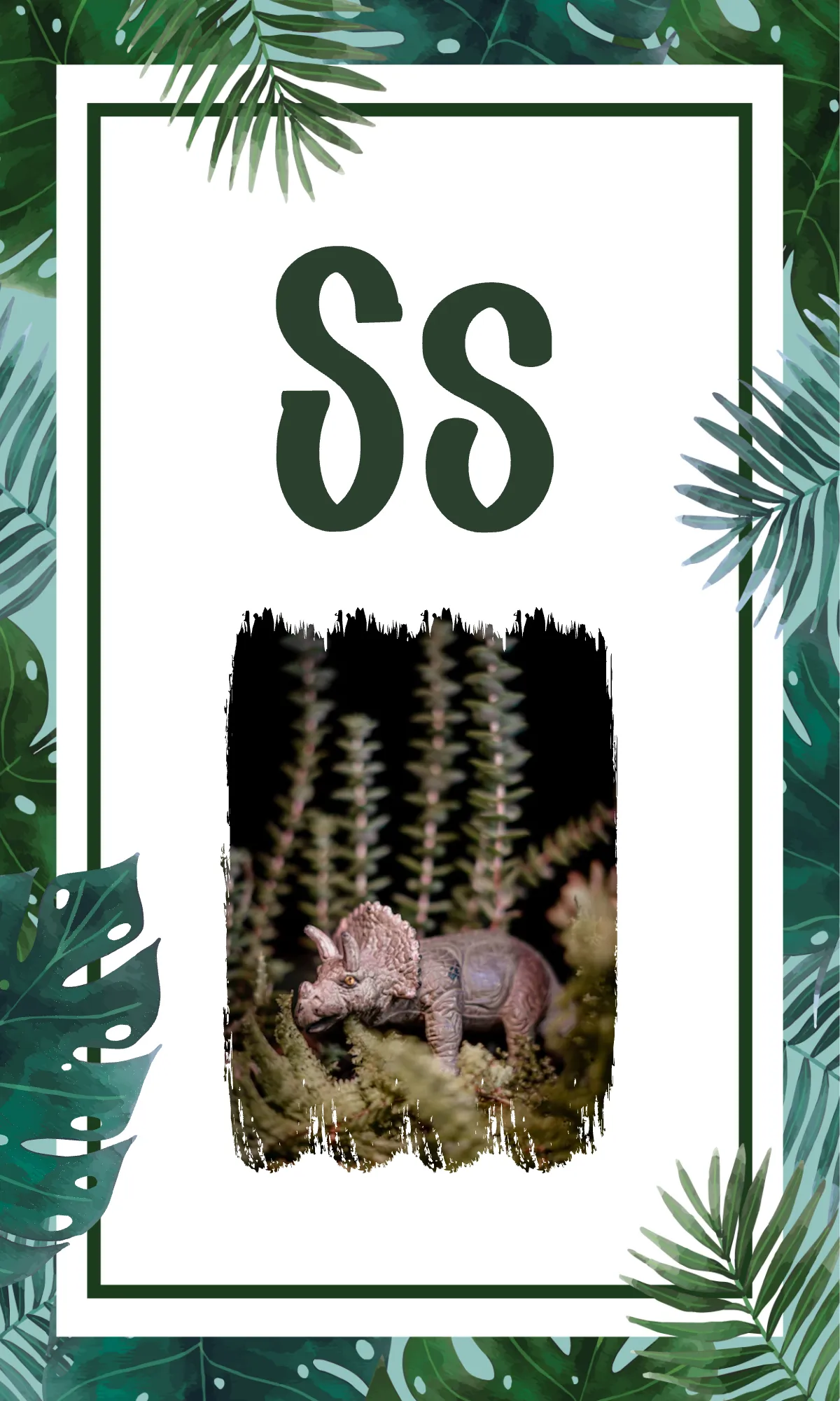 Free Dinosaur Alphabet Flashcards Background Template to Edit Online