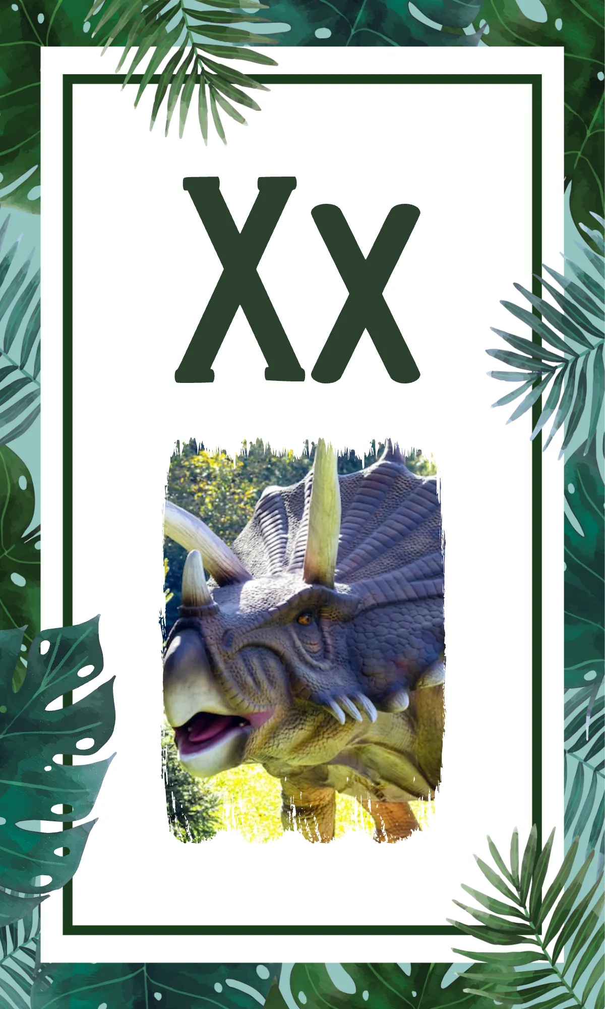 Free Dinosaur Alphabet Flashcards Background Template to Edit Online