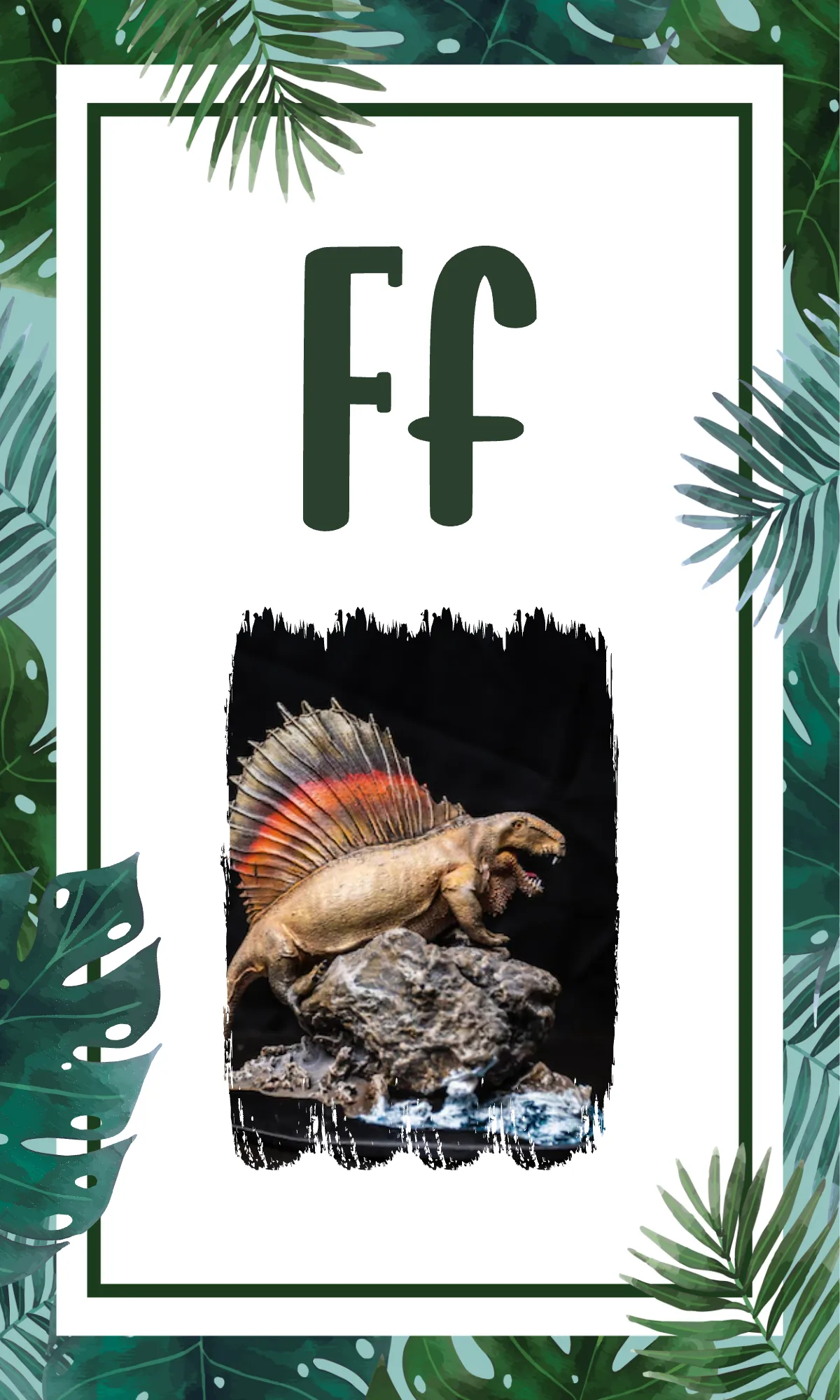 Free Dinosaur Alphabet Flashcards Background Template to Edit Online