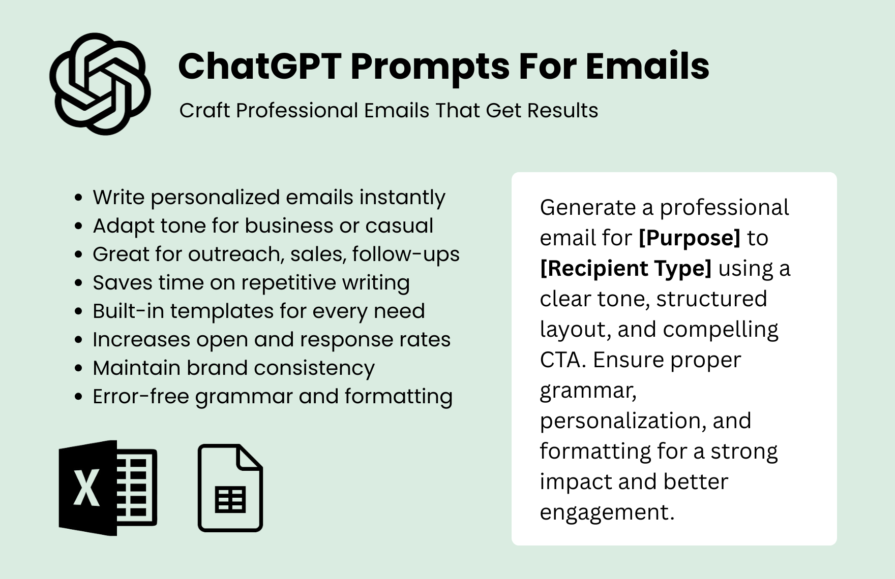 Free ChatGPT Prompts For Emails
