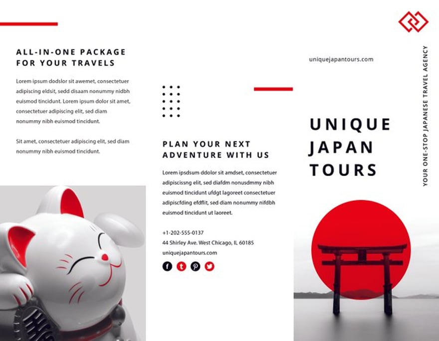 Japan Travel Brochure Template