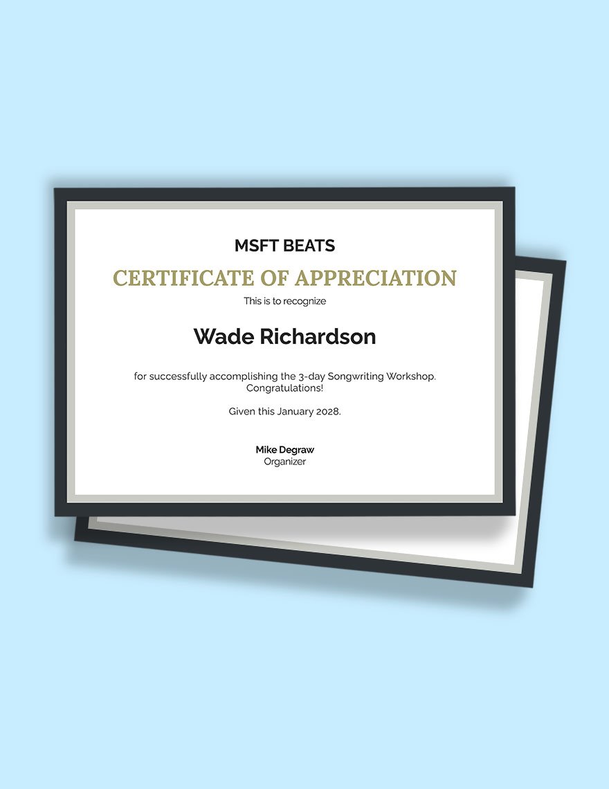 Congratulations Award Certificates Template in Word, Google Docs, Apple Pages, Publisher