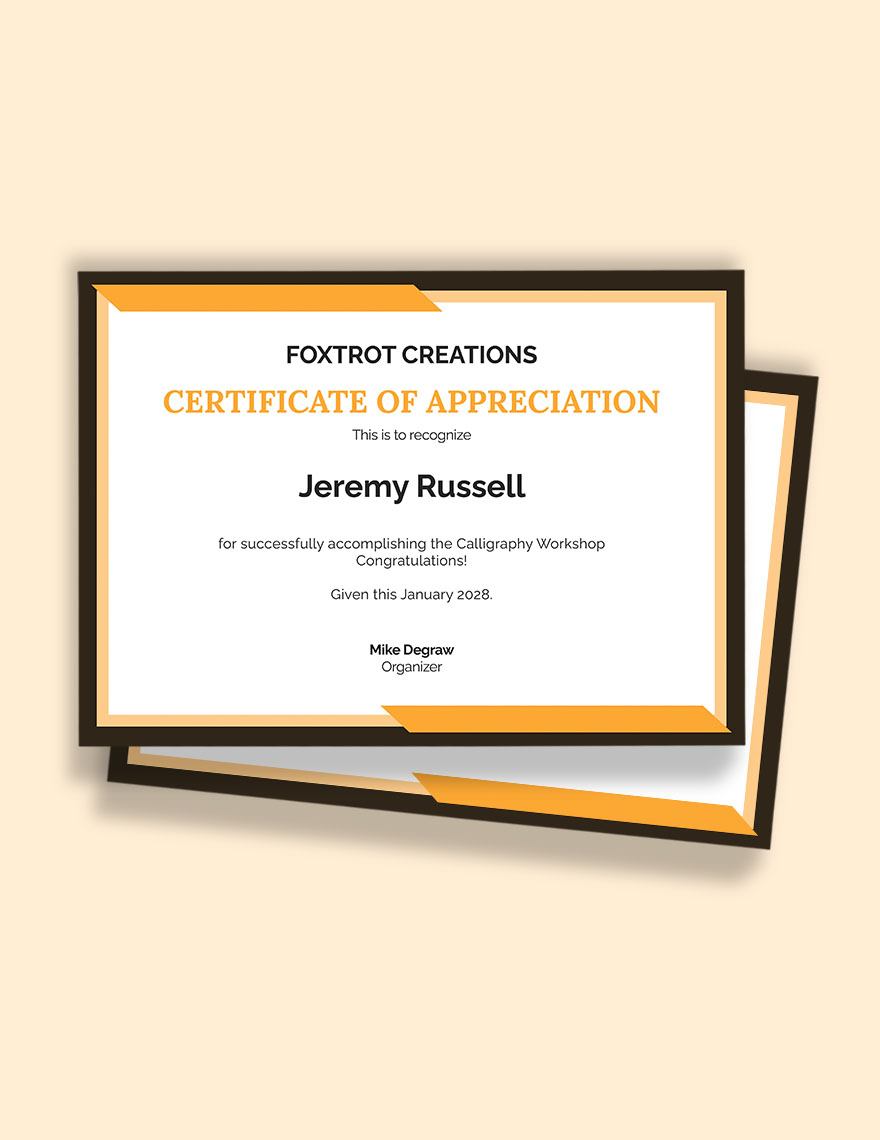 Achievement Congratulations Certificate Template Word Template