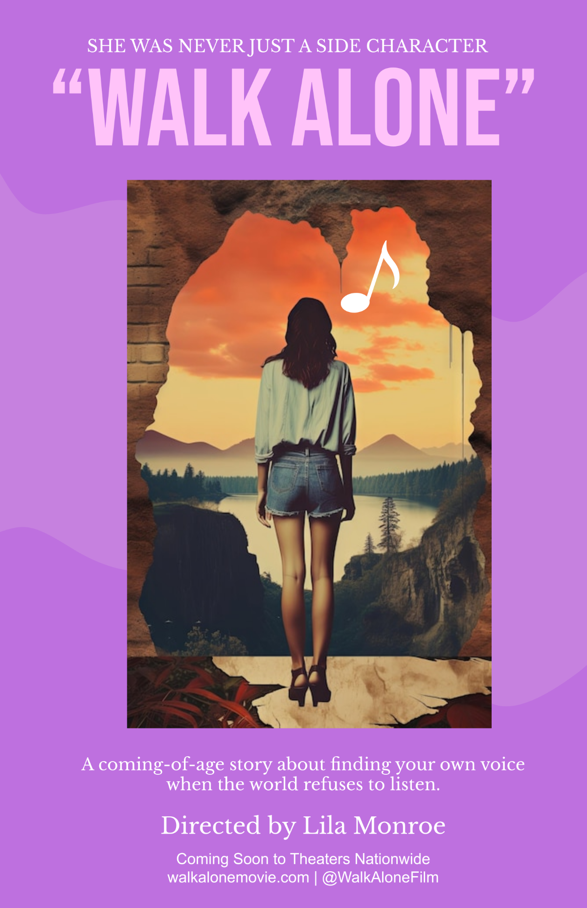 Free Girl Movie Poster Template