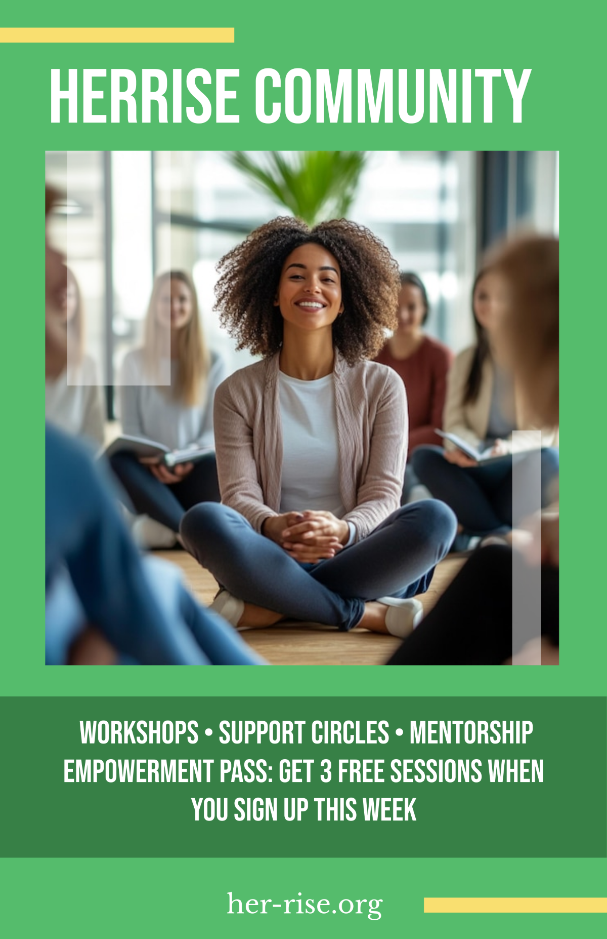 Free Strong Girl Poster Template