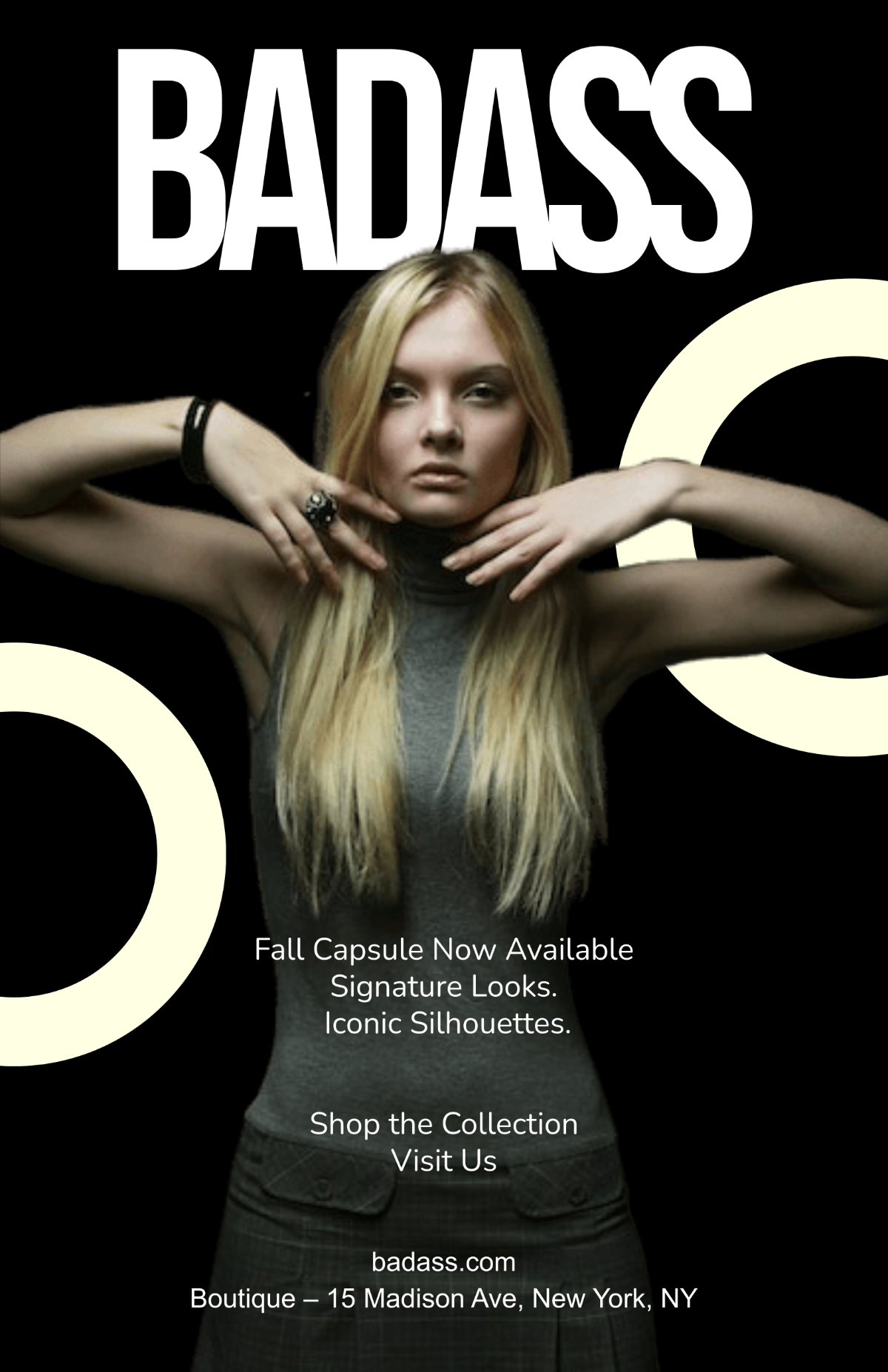 Free Chanel Girl Poster Template