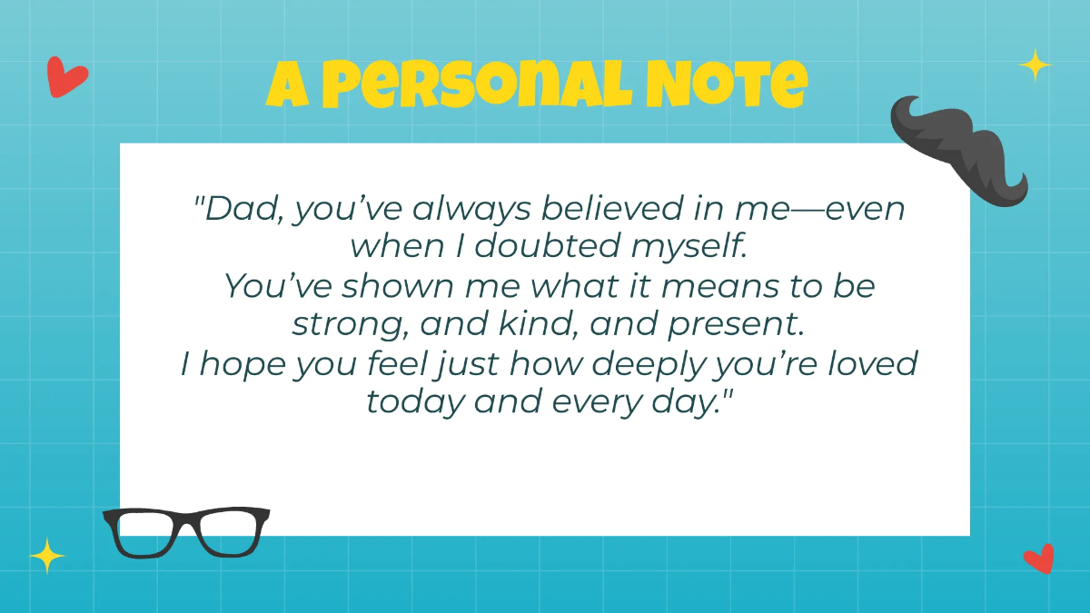 Free Father's Day Wishes Presentation Template to Edit Online