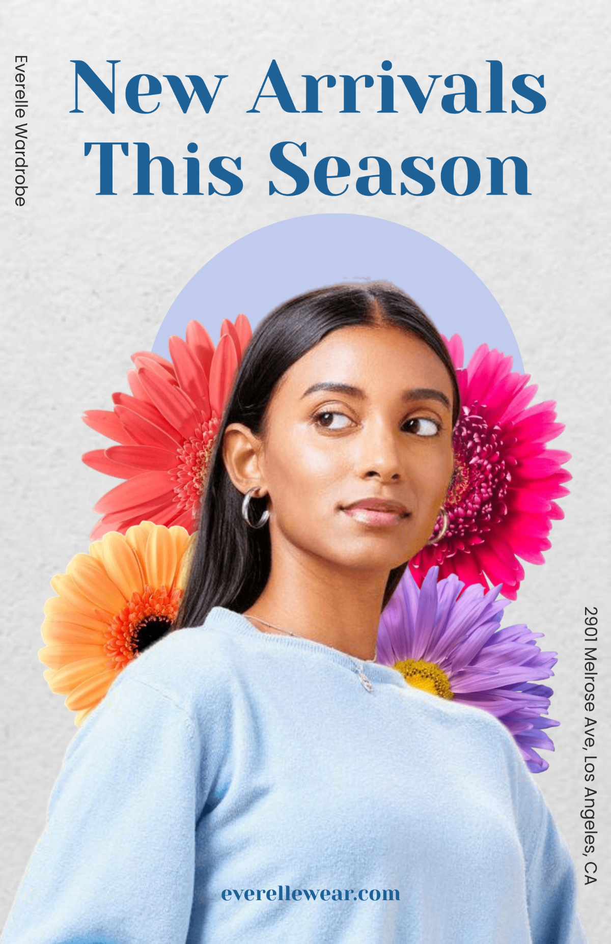 Free Simple Girl Clothing Poster Template