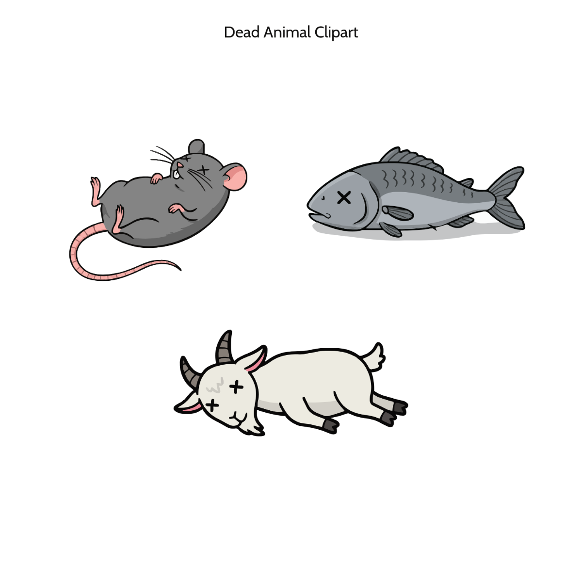 Free Dead Animal Clipart Template