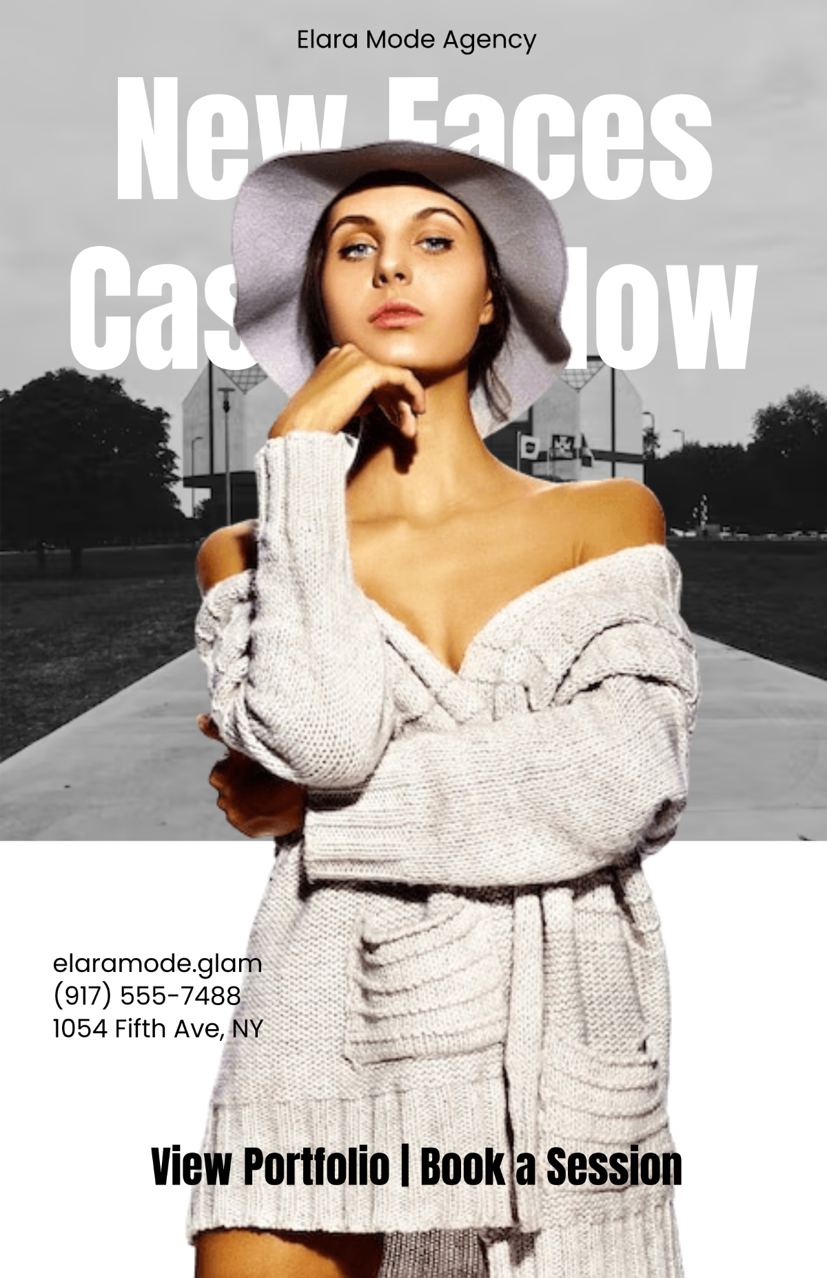 Free Girl Model Poster Template