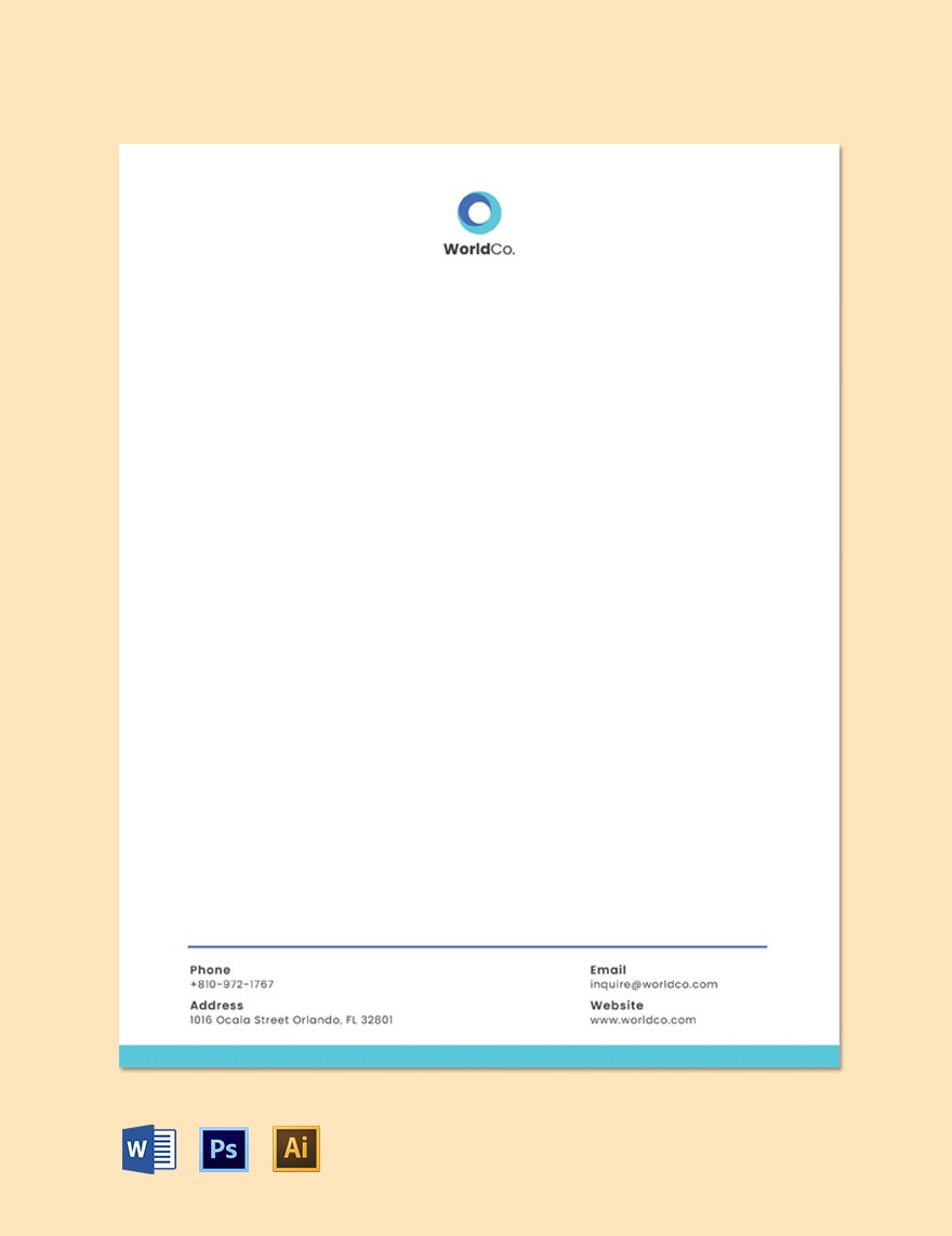 Startup Business Email Letterhead Template - Google Docs, Word ...